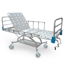 CAMA CLÍNICA CON 2 MANIVELAS